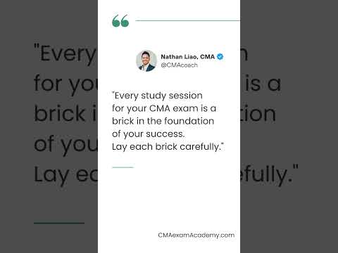 Every study session for your CMA exam is a brick in the foundation of your success. Lay each...