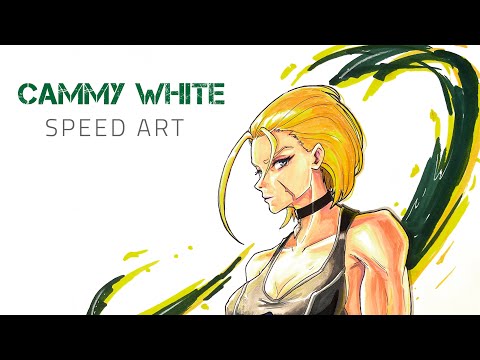 Speed DRAWING: Cammy White Street Fighter 6 ( Fan art)