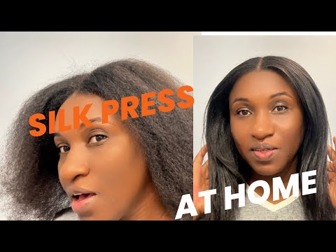 How I Silk Press My Natural Hair at Home | Step-by-Step Guide #vlogmas2024