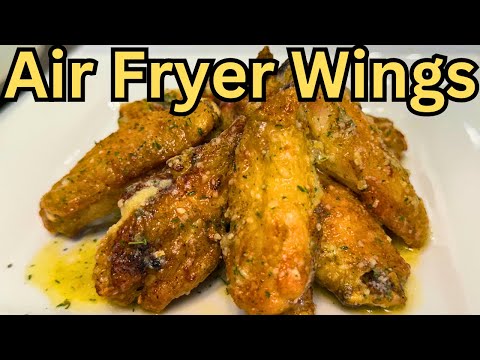 Garlic Parmesan Wings In The AIR FRYER