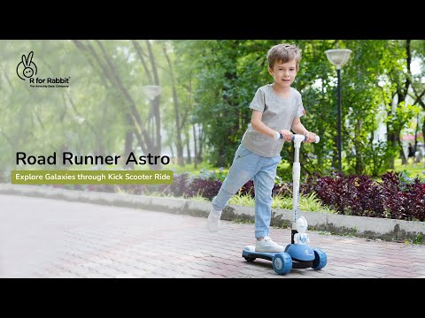 R for Rabbit Road Runner Astro Scooter For Kids With PU LED Wheels