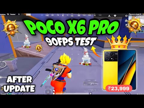 Poco x6 pro🔥 90fps test after update rush gameplay🔥