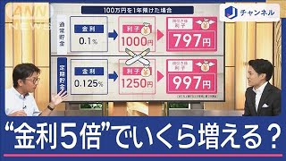 さらに“金利”上昇の可能性も？100万円預けたらいくら増える？記者解説【スーパーJチャンネル】(2024年9月2日)