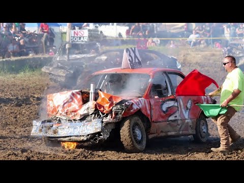 2024 Logan County Fair Demolition Derby - Stock Youth Compact