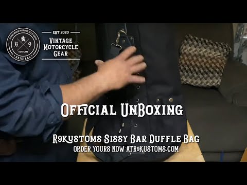 Customer unboxing | Review R9Kustoms Sissy Bar Duffle Bag