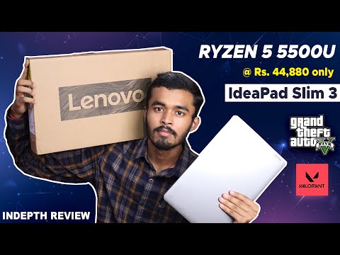 Lenovo Ideapad Slim 3 | Ryzen 5 5500U | Unboxing | Full Review | Lenovo Ideapad 3 | Gaming Test