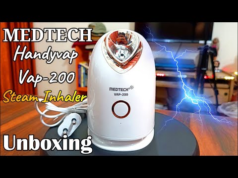 medtech steam inhaler handyvap VAP200 unboxing | MEDTECH Handyvap Vap-200 Steamer Complete review