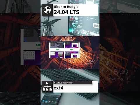 Ubuntu Budgie 24.04 LTS Quick Overview #shorts