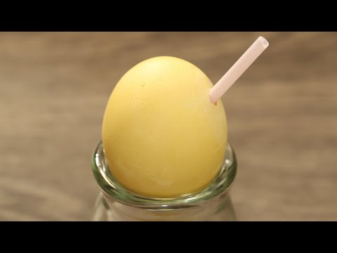 For Easter! How to make a shell egg milkshake