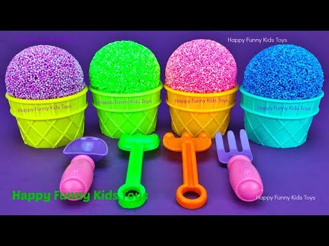 Play Foam Ice Cream Cups Surprise Eggs Trolls Zuru 5 Surprise Toys