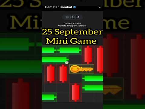 Hamster Kombat today 25th September Mini Game puzzle key daily | hamster  daily mini game key today