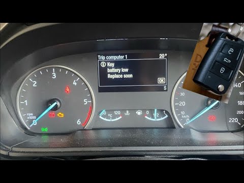 “Key battery low, replace soon” Warning in Ford cars