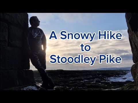 A Frozen Hike to a Snowy Stoodley Pike. Todmorden