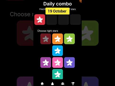 Starsfi daily combo | Today 19 October starsfi combo Secret Code