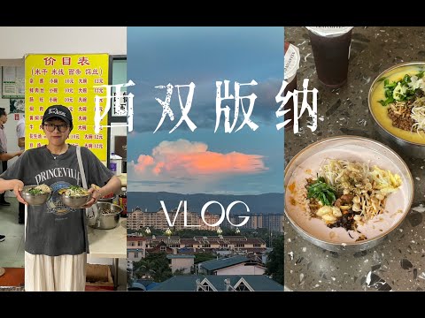 Hana西双版纳旅行Vlog-吃喜欢的泡鲁达 逛星光夜市 吃当地早餐花生汤豆汤米干 逛农贸市场 傣家手抓饭 测评没吃过的热带水果 吃傣家菜 在机场吃普洱茶冰淇淋