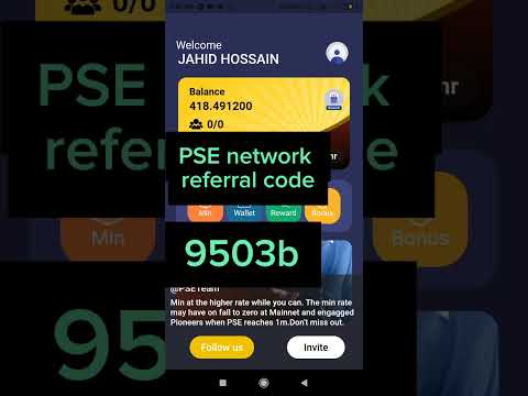 PSE network referral code.