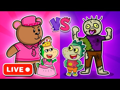 LIVE 🔥 Fire Spike Full Episodes 😱👑 Princess vs Zombies 🧟  Sharing Secrets & Fun Stories for Kids