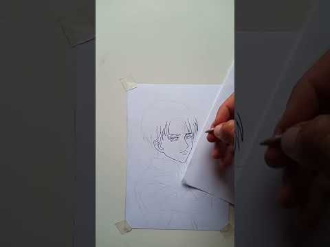 Desenhando Levi ckerman attack on Titan #Shorts