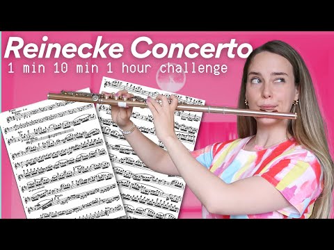 1 min, 10 min, 1 hour challenge: Reinecke Flute Concerto in D major, Op. 283