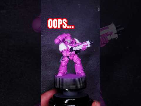 This Space marine is NOT my FAULT #warhammerpainting #warhammer40k #spacemarines #pink #spacemarine2