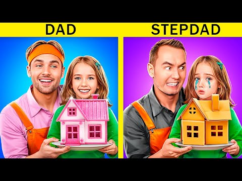 How to Build a Tiny House? Secrets of DIY at Home! Dad vs Stepdad Extreme Building!