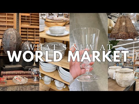 NEW FINDS AT WORLD MARKET SPRING 2024 | WORLD MARKET SHOP WITH ME | SPRING 2024 HOME DECOR