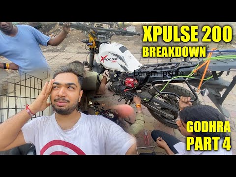 Part-4 🔥Adventure Bike Trip to Leh Ladakh | Hero Xpulse 200 Breakdown|Godhra Gujarat #TheGeekIndia