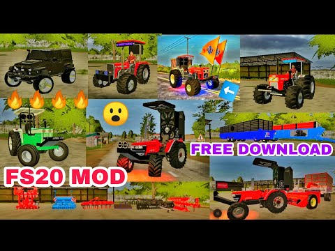 🇮🇳fs20 indian tractor🚜 mod download😎 link 🔥|| 100 % working |💪🏻 3 4 GB work || all tractor modified