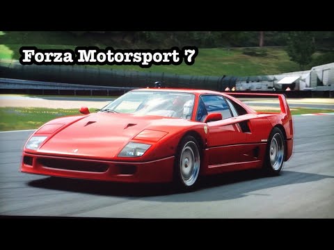 『実況』ForzaMotorsport 7 Xbox Onex 1TBプレビュー。リアルな映像に感動、初めてForza7をやってみたらフェラーリF40速攻事故った🤣