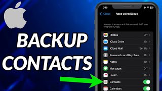 How To Backup Contacts On iPhone