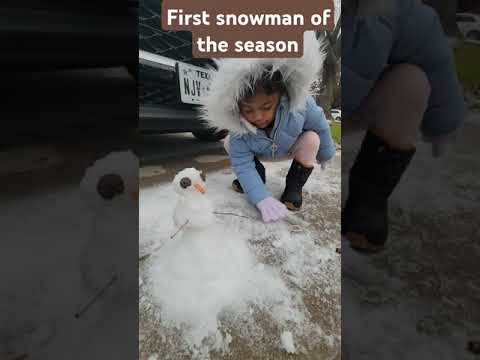 First snowman of the season