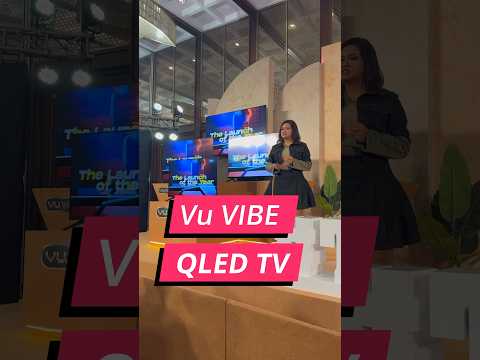 Vu Vibe QLED TV, worlds first TV with Integrated Soundbar for Voice Clarity #vutv #TheVuVibe