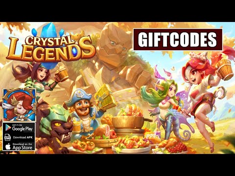 Crystal Legends Gameplay & 4 Giftcodes - RPG Android iOS | Crystal Legends 4 Codes