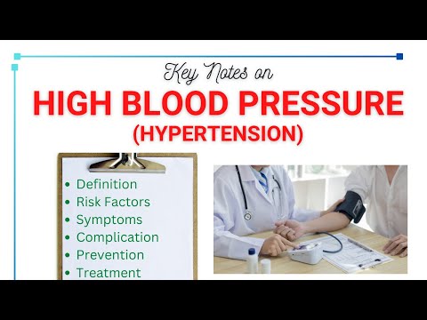 Hypertension (High Blood Pressure): Risk factors, Symptoms, Complications, Prevention and Treatment