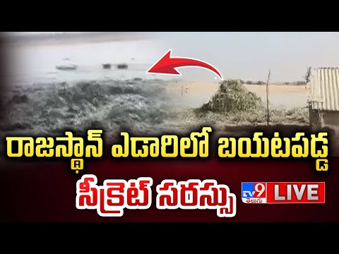 రాజస్థాన్ ఎడారిలో బయటపడ్డ సీక్రెట్ సరస్సు LIVE | Secret Lake Discovered in Rajasthan desert - TV9