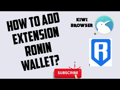 How to add extension ronin wallet?#addextension#roninwallet#kiwibrowser