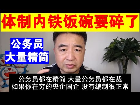 翟山鹰：体制内铁饭碗要碎了丨公务员大量精简丨薄瓜瓜结婚事件丨体制内将来会没编制吗