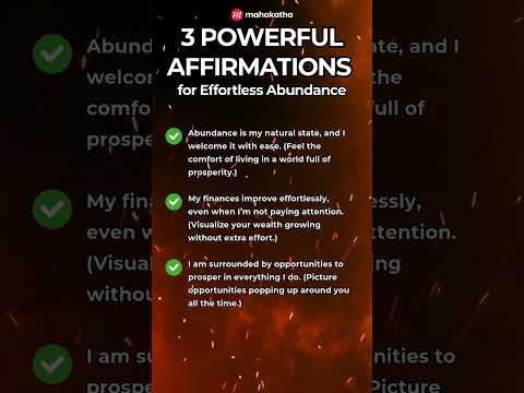 3 Affirmations for Effortless Abundance