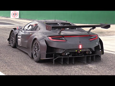 Honda NSX GT3 EVO22 by JAS Motorsport | Twin-Turbo JNC1 Engine Sounds | PitExit Accelerations & More