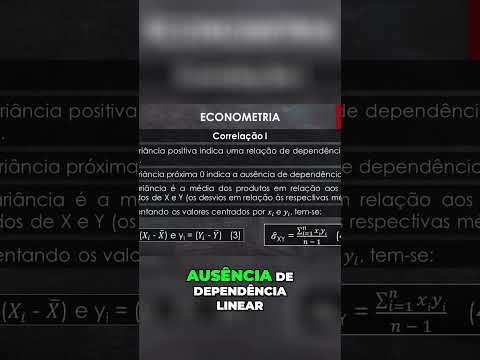 Entenda a Covariância: Relações Positivas e Negativas #econometria #estatistica #economia