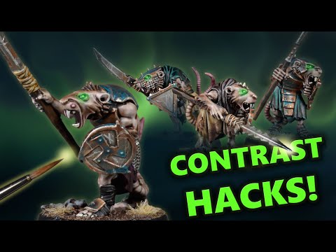 Contrast Hacks! Painting Skaven Clanrats FAST for Warhammer Age of Sigmar Skaventide