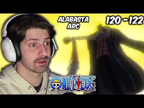 Luffy vs Crocodile!  ONE PIECE REACTION - Episodes 120-122 Alabasta Arc