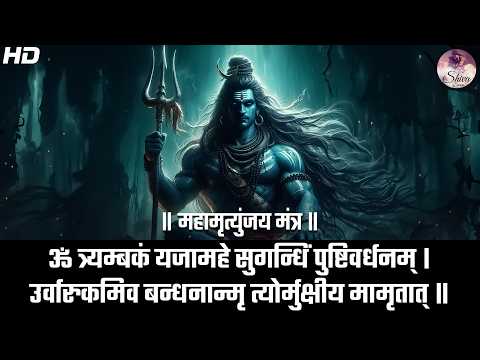 MAHAMRITYUNJAYA MANTRA 108 TIMES | महामृत्युंजय मंत्र I MRITYUNJAYA MANTRA LYRICS | OM TRYAMBAKAM