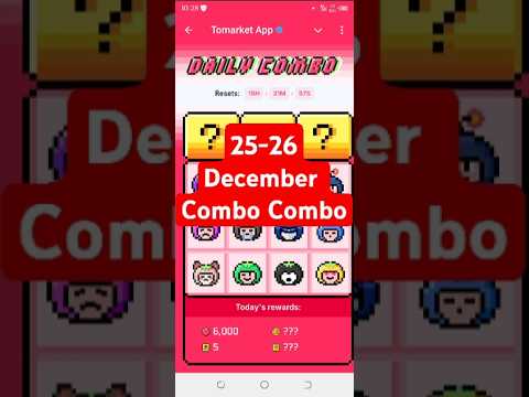 Tomarket daily combo today 🍅 | Tomarket 25 December daily combo 🗓️ | Tomarket combo