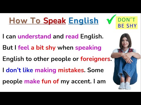 Don't Be Shy ❤️ You Can Speak English  Learning English Speaking Listen Practice Improve English