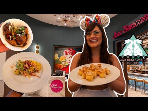 Disney World SECRET BREAKFAST 🧇 Disney's Dolphin Rosa Mexicano food review