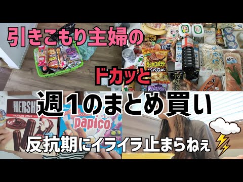 【まとめ買い】ぼっち主婦が反抗期息子と大喧嘩したからストレス発散してきた日🔥/まとめ買い/爆食い