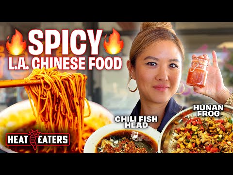 Esther Choi’s Chinese Food Crawl: Hunan Chili Frog, Dumplings, Mala Noodles! | Heat Eaters