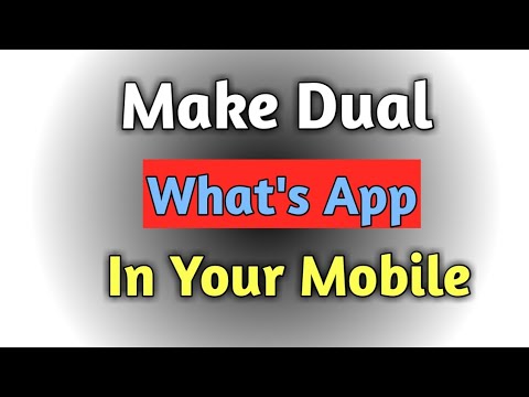 কিভাবে একই মোবাইলে দুটো What's App use করবে ? ভিডিওটা দেখো 👆