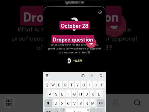 Dropee question of the day code 28 October | Dropped question of the day code | Dropee Code